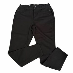 Lane Bryant Black Skinny Jeans 16 Mid Rise Stretch Denim Classic